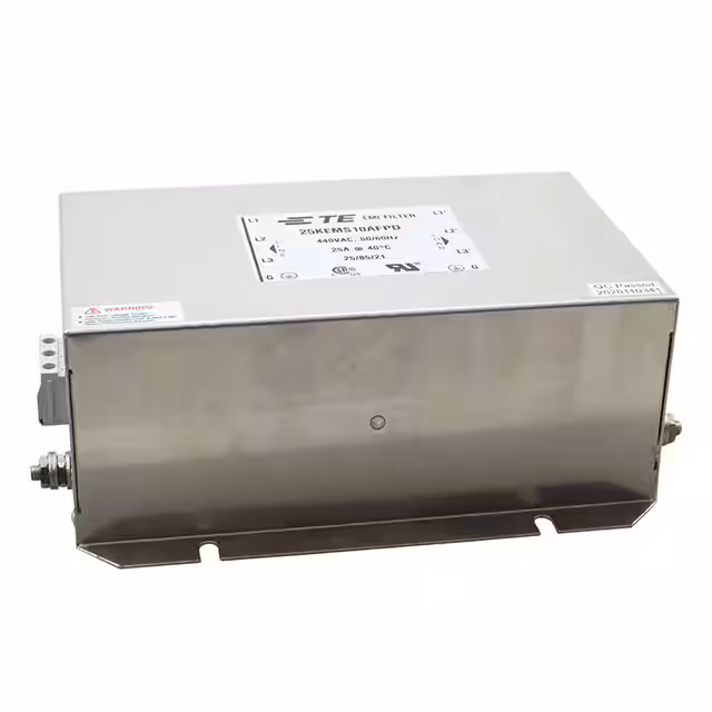 25KEMS10AFPD TE Connectivity Corcom Filters  Modules de filtrage de ligne électrique